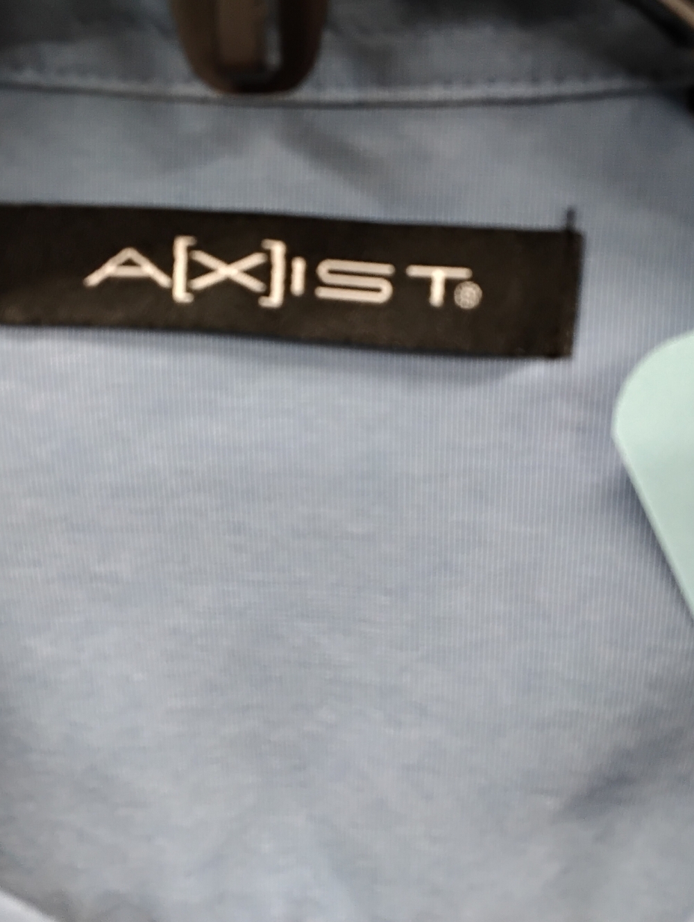 3930 Size XL Axist Men's Short Sleeve Shirt - Light Blue - Picture 5 of 6